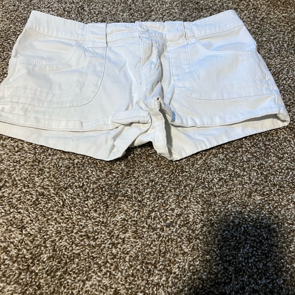 BeBop Women's White Jean Shorts